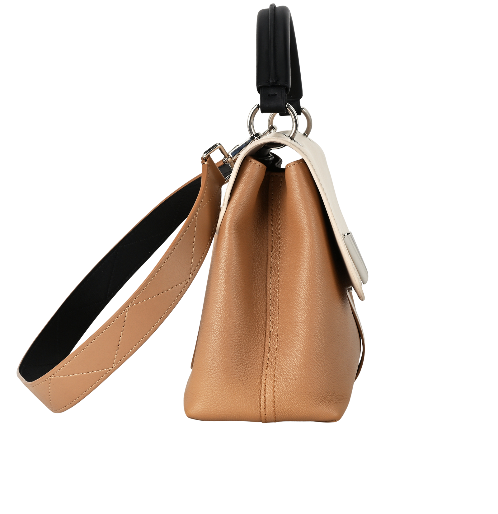 Very One Handle, &pound;1,300, Handbags, Beige/Brown, Leather, Side view
